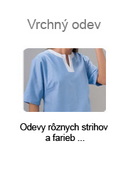 Vrchný odev pre zdravotníkov a lekárov